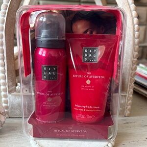 The Ritual of Ayurveda Balancing Body Cream & Foaming Shower Set